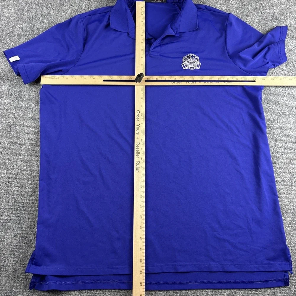 RLX Ralph Lauren Men's XL Blue 2017 KitchenAid Senior PGA Championship Polo